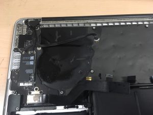 macbook pro beer damage repair